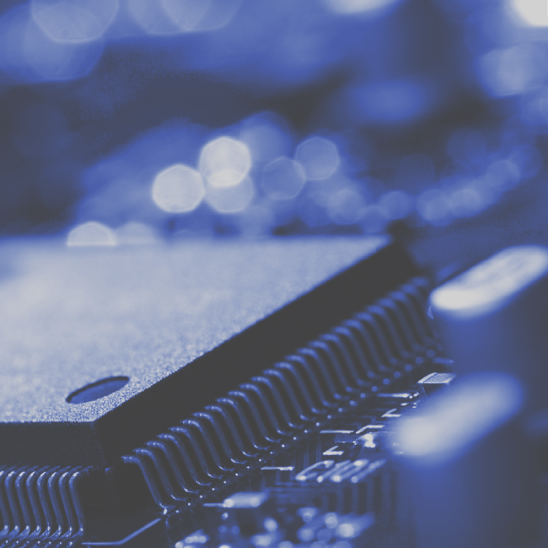close-up for microchip