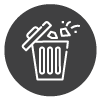 reduce waste icon