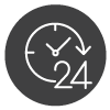 24 hours icon