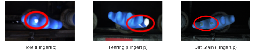 finger tips glove inspection examples